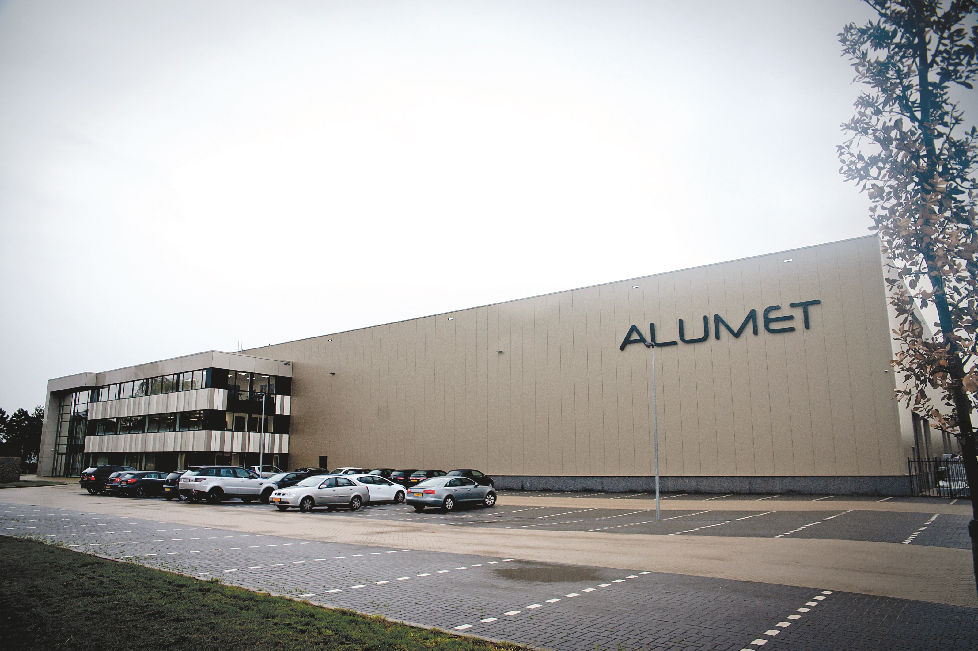 Het nieuwe bedrijfsgebouw van Alumet