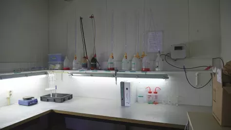 Een deel van het laboratorium