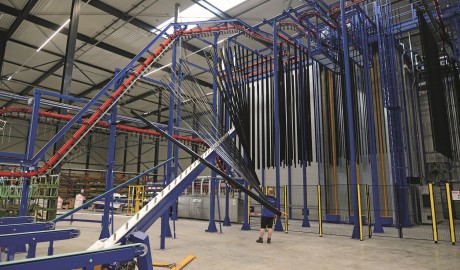 Een deel van de verticale installatie