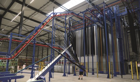 Een deel van de verticale installatie