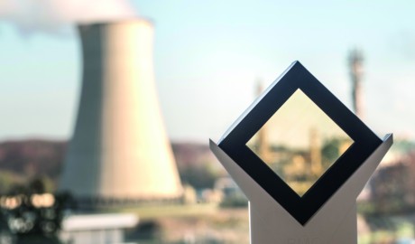 Een in het laboratorium ontwikkeld thermochrome raampje van dubbel glas